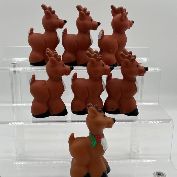 Fisher Price Little People On-The-Go Christmas Santa Claus Elf Reindeer - Picture 12 of 16